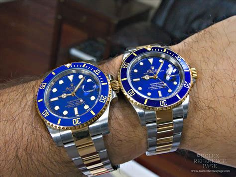 rolex submariner blue on the wrist|rolex 116613 vs 126613.